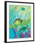 A Sea Turtle Rescue - Jack & Jill-Elisa Chavarri-Framed Giclee Print