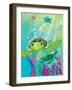 A Sea Turtle Rescue - Jack & Jill-Elisa Chavarri-Framed Giclee Print