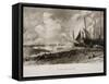 A Seabeach-John Constable-Framed Stretched Canvas