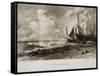 A Seabeach-John Constable-Framed Stretched Canvas