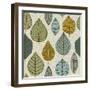 A Seamless Pattern with Leaf,Autumn Leaf Background-Markovka-Framed Art Print