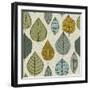 A Seamless Pattern with Leaf,Autumn Leaf Background-Markovka-Framed Art Print