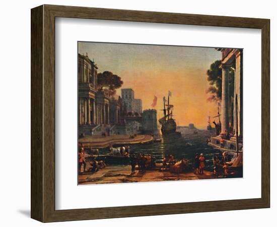 'A Seaport (Vue d'un Port de Mer: Effet de Brume)', 17th century, (1911)-Claude Lorrain-Framed Giclee Print