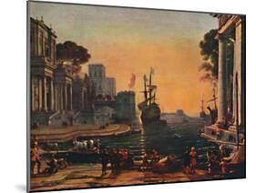 'A Seaport (Vue d'un Port de Mer: Effet de Brume)', 17th century, (1911)-Claude Lorrain-Mounted Giclee Print