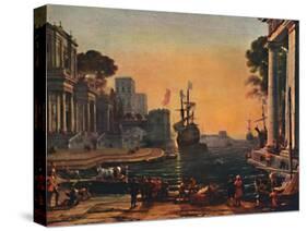 'A Seaport (Vue d'un Port de Mer: Effet de Brume)', 17th century, (1911)-Claude Lorrain-Stretched Canvas