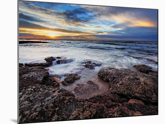 A Seascape at Sunrise from Miramar, Argentina-Stocktrek Images-Mounted Photographic Print