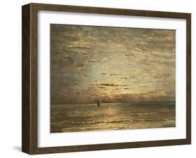 A Seascape at Sunset-Hendrik Willem Mesdag-Framed Giclee Print