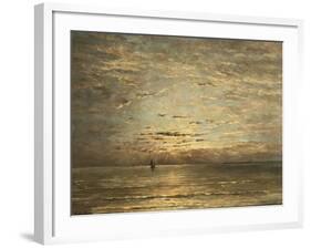 A Seascape at Sunset-Hendrik Willem Mesdag-Framed Giclee Print