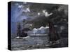 A Seascape, Shipping by Moonlight-Claude Monet-Stretched Canvas