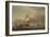 A Seascape with Men-Of-War and Small Craft-Francis Holman-Framed Giclee Print