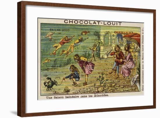 A Seaside Holiday on the Atlantic Seabed in the Year 2000-null-Framed Giclee Print