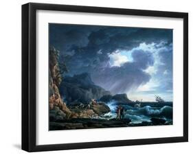 A Seastorm, 1752-Claude Joseph Vernet-Framed Giclee Print