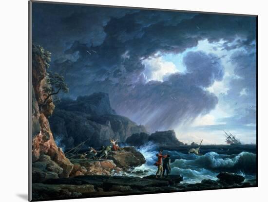 A Seastorm, 1752-Claude Joseph Vernet-Mounted Giclee Print