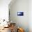 A Seat in a Blue Backlight in Studio with Three Windows-Paha_L-Photographic Print displayed on a wall