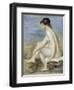 A Seated Bather-Pierre-Auguste Renoir-Framed Giclee Print