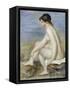 A Seated Bather-Pierre-Auguste Renoir-Framed Stretched Canvas