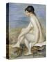 A Seated Bather-Pierre-Auguste Renoir-Stretched Canvas