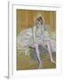 A Seated Dancer with Pink Stockings, 1890-Henri de Toulouse-Lautrec-Framed Giclee Print