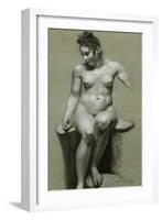 A Seated Female Nude-Pierre-Paul Prud'hon-Framed Giclee Print