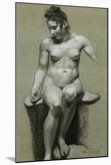 A Seated Female Nude-Pierre-Paul Prud'hon-Mounted Giclee Print
