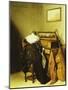 A Seated Lady Seen from Behind before a Virginal-Pieter Codde-Mounted Giclee Print