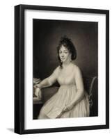 A Seated Lady-Jean-Baptiste-Jacques Augustin-Framed Giclee Print