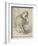 A Seated Monkey on a Chain, 1592-1602-Hendrik Goltzius-Framed Giclee Print