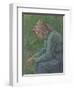 A Seated Peasant Woman, 1885-Camille Pissarro-Framed Giclee Print