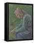 A Seated Peasant Woman, 1885-Camille Pissarro-Framed Stretched Canvas