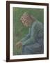 A Seated Peasant Woman, 1885-Camille Pissarro-Framed Giclee Print