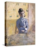 A Seated Woman in Blue; Femme En Bleu Assise-Edouard Vuillard-Stretched Canvas