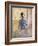 A Seated Woman in Blue; Femme En Bleu Assise-Edouard Vuillard-Framed Giclee Print