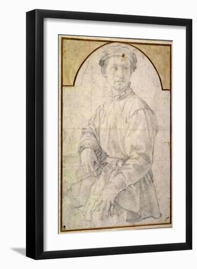 A Seated Youth Wearing a Cap-Jacopo da Carucci Pontormo-Framed Giclee Print