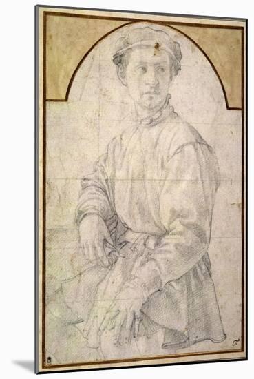 A Seated Youth Wearing a Cap-Jacopo da Carucci Pontormo-Mounted Giclee Print