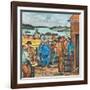 A Seattle, Washington Harbor Scene of a Tanker Strike with Police and Pickets Nearing a Clash-Ronald Ginther-Framed Giclee Print