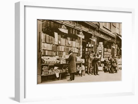 A Second Hand Bookshop, Charing Cross Road-null-Framed Giclee Print
