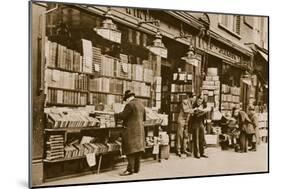 A Second Hand Bookshop, Charing Cross Road-null-Mounted Giclee Print