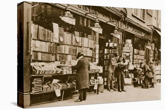 A Second Hand Bookshop, Charing Cross Road-null-Stretched Canvas