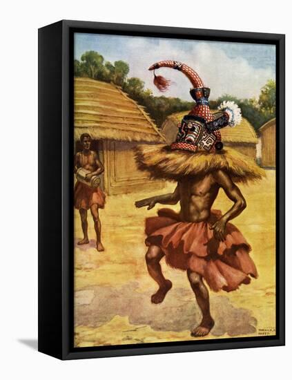 A Secret Society, Musumba, Lower Congo-Norman H Hardy-Framed Stretched Canvas