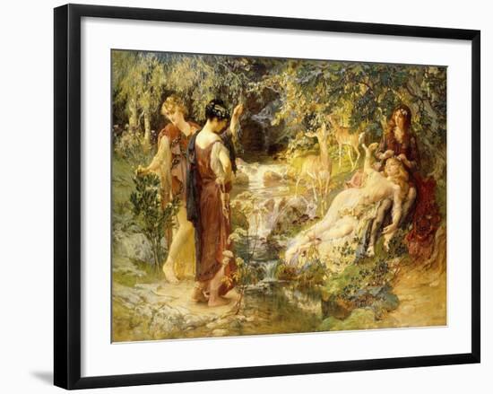 A Secret Wood, 1900-Frederick Arthur Bridgman-Framed Giclee Print