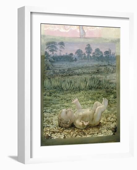 A Section from the Second Version of 'The Morning', 1810-Philipp Otto Runge-Framed Giclee Print