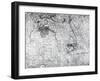 A Section of a Sheet from the Survey of London and its Environs, 1741-5, pub. 1769-John Rocque-Framed Giclee Print