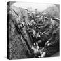 A Section of Seaforth Highlanders Snatching a Moments Respite, World War I, C1914-C1918-null-Stretched Canvas