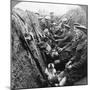 A Section of Seaforth Highlanders Snatching a Moments Respite, World War I, C1914-C1918-null-Mounted Photographic Print
