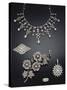 A Selection of Antique Diamond Jewellery Dating from Circa 1890-null-Stretched Canvas