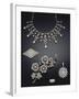 A Selection of Antique Diamond Jewellery Dating from Circa 1890-null-Framed Giclee Print