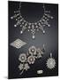 A Selection of Antique Diamond Jewellery Dating from Circa 1890-null-Mounted Giclee Print