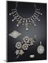 A Selection of Antique Diamond Jewellery Dating from Circa 1890-null-Mounted Giclee Print