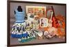 A Selection of Beatles Memorabilia, 1960s-null-Framed Giclee Print