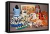 A Selection of Beatles Memorabilia, 1960s-null-Framed Stretched Canvas